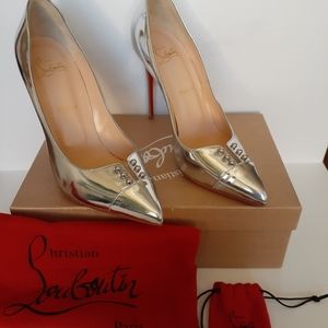 Silver Metallic 100mm Stiletto Pumps
